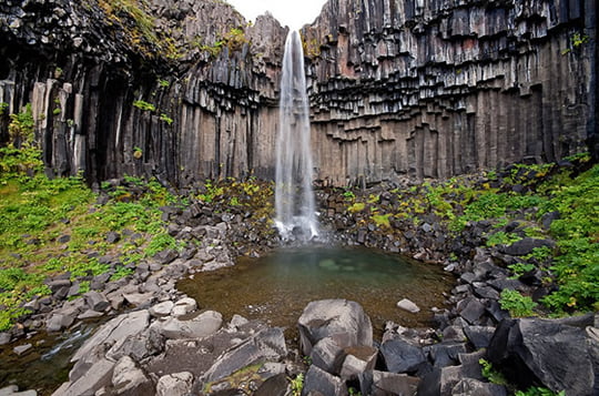 Svartifoss Waterfall