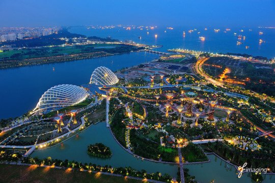 Gardens by the Bay Aerial View